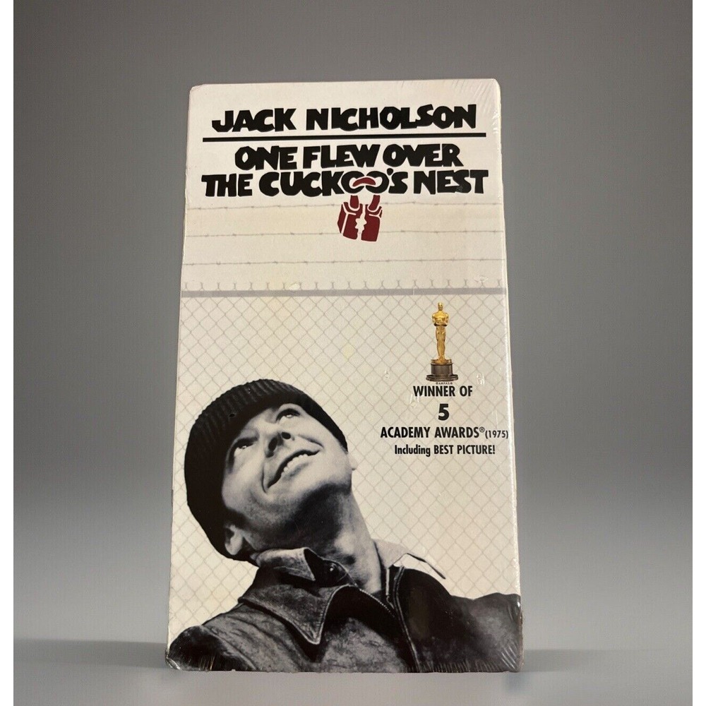 One Flew Over The Cuckoo's Nest 1975 Movie (VHS 1993) Acad Award Jack Nicholson